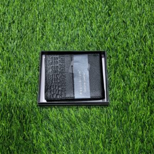 Equilibrium Patterned Edge Wallet Black