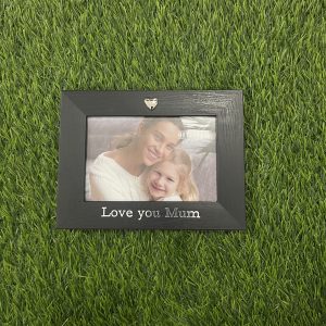 Love You Mum Black Wooden Frame
