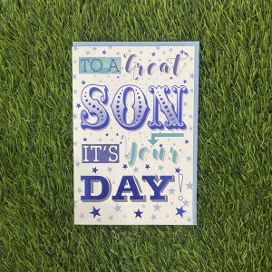To A Great Son It's Your Day Card