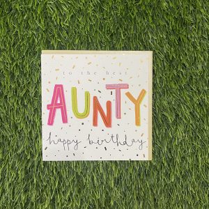 To The Best Aunty Card