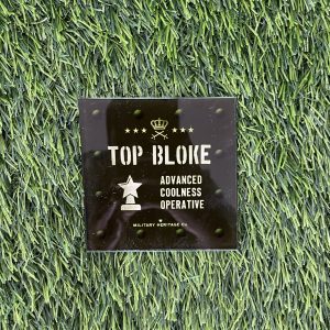 Military Heritage Top Bloke Glass Coaster