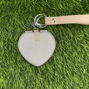 Glittered compact mirror - Purple