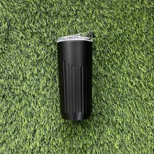 Plain Vacuum Travel Mug (Black)