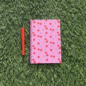 Cherry Notebook and Pen Set