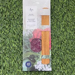Rose Scented Incense Sticks and Holder