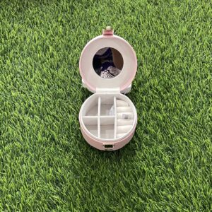 Sophia Pink Round Jewellery Box