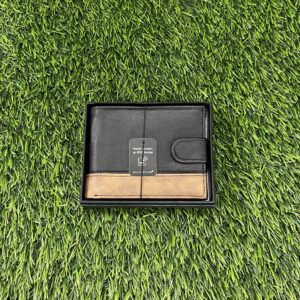 EQ RFID Black/Tan Wallet