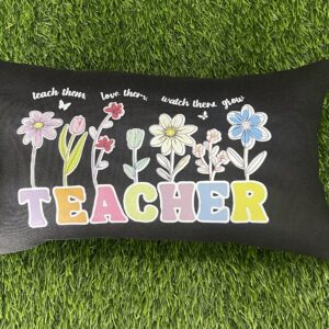 Floral Teacher Pillow