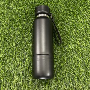 Bottle with Lanyard - Black