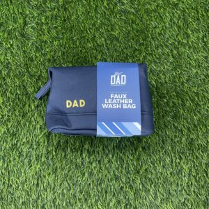 Dad Faux Leather Washbag (Blue)
