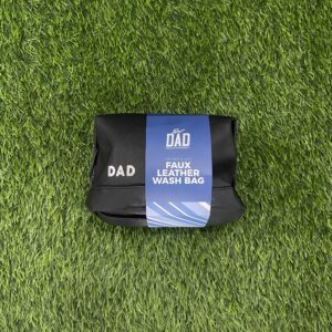 Dad Faux Leather Wash Bag (Black)
