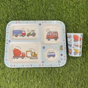 Tractor Kids Plate
