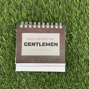 Daily Quotes For Gentlemen Perpetual Calendar
