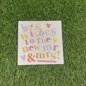 Best wishes to the New Mr. and Mrs. Card